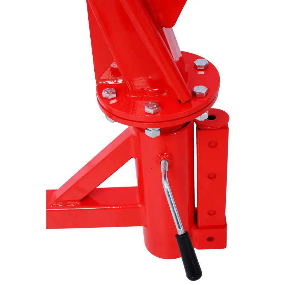 Red Steel 500Lb Pickup Truck Hydraulic, Engine Hoist Crane Hitch Mount, Lift 2" Hitch Mount